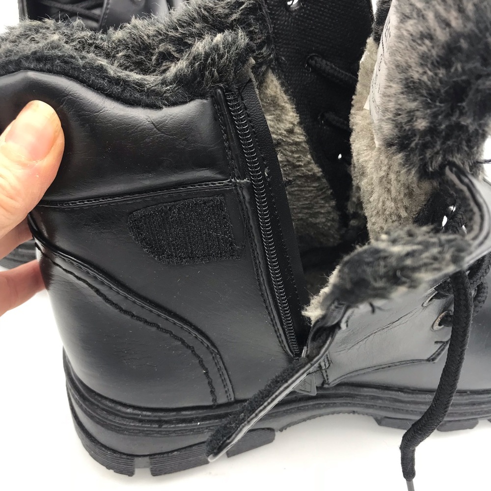 WINTER MEN'S FAUX FUR WARM BOOTS NEW - Picture 5 of 7